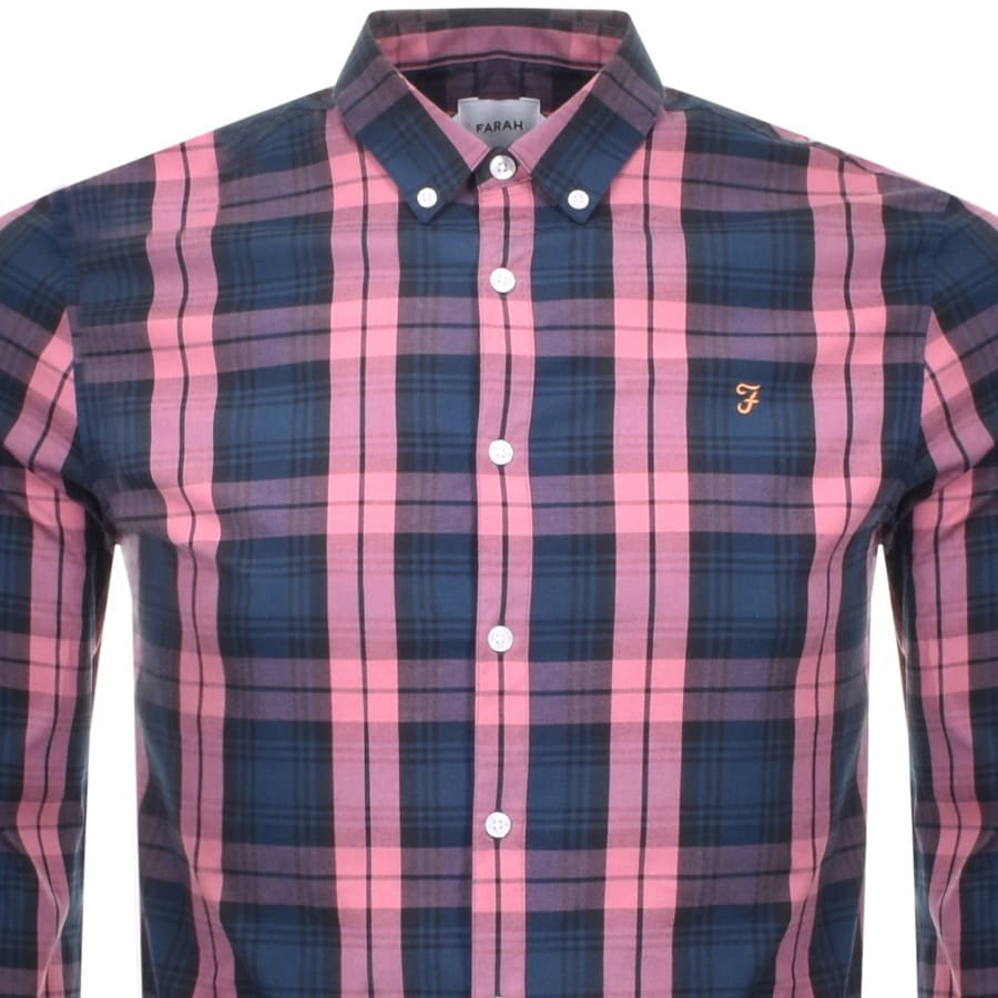 Alternative Image for ProductFarah Vintage Brewer Tartan Shirt Pink2